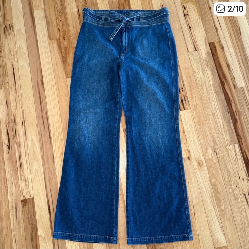 Joe's Jeans Flare Wide-Leg in Penny Blue - Picture 4 of 10